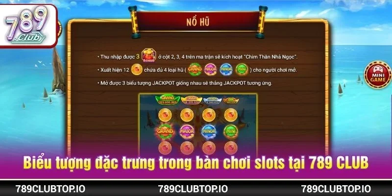 Điểm lại những biểu tượng đặc trưng trong bàn chơi slots tại 789 CLUB