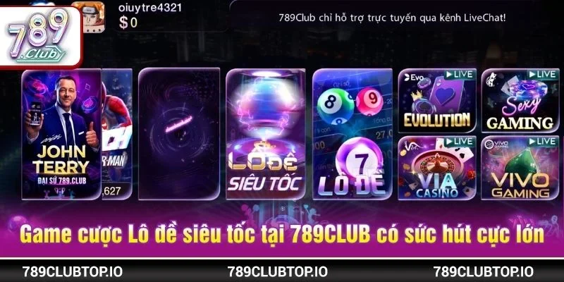 Game cược Lô đề siêu tốc tại 789CLUB có sức hút cực lớn