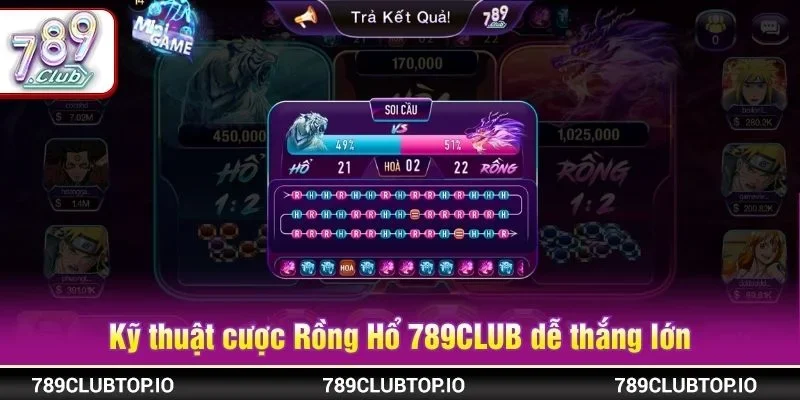 Kỹ thuật cược Rồng Hổ 789CLUB dễ thắng lớn