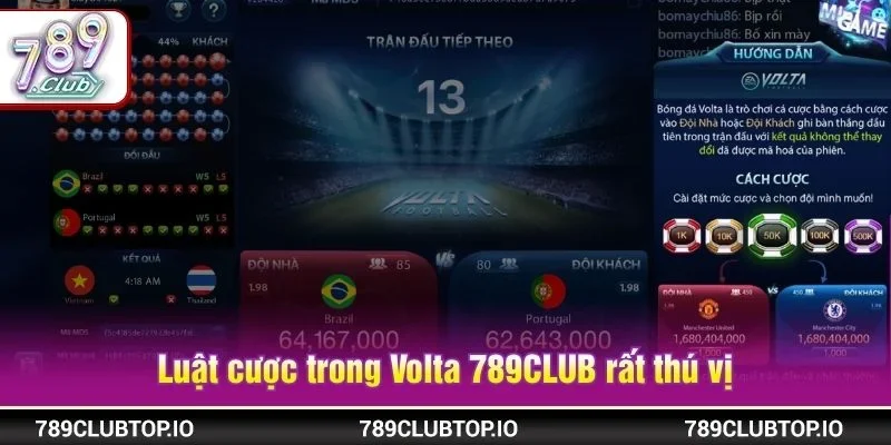 Luật cược trong Volta 789CLUB rất thú vị