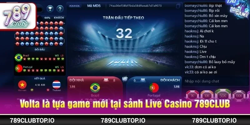 Volta là tựa game hoàn toàn mới tại sảnh Live Casino 789CLUB